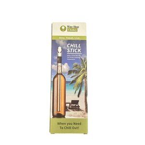 Chill, Seal and Pour your Wine~Chiller Stick~ Stainless Steel ‎ ~ NEW